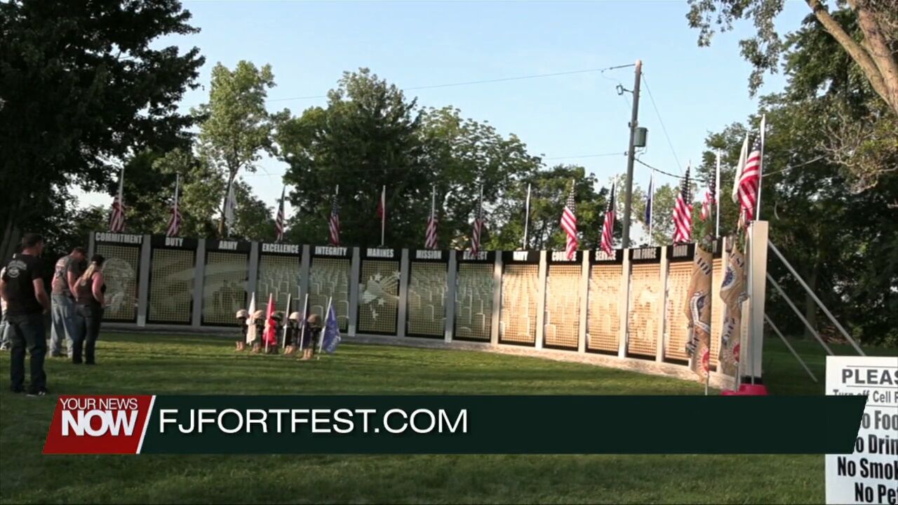 Freedom Square and Purple Heart Memorial get dedicated during Fort Fest